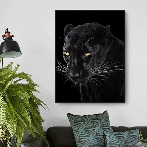 Quadro Canvas Decorativo para Sala Pantera Negra 1,30x1,00