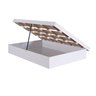 Cama Casal Queen Box Baú Bogotá para Colchões 158x198 Cm Cb1160 Art In Móveis Branco - 5