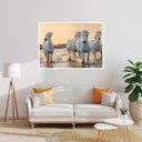 Ver imagem 1 de Quadro Canvas Decorativo para Sala Cavalos 50x70