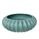 Ver imagem 1 de Vaso Centro de Mesa Bacia Ikebana Turquesa Médio Luxo