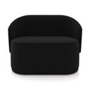 Ver imagem 5 de Sofá 2 Lugares Namoradeira Orgânica para Sala Malu Suede Preto M11 - D’Rossi