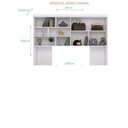 Ver imagem 3 de Jogo de Quarto Modulado Liz com Roupeiro 2 Portas e 2 Gavetas + Bicama Branco - Phoenix Baby