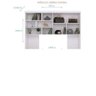 Jogo de Quarto Modulado Liz com Roupeiro 2 Portas e 2 Gavetas + Bicama Branco - Phoenix Baby - 3