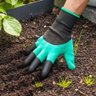 Luva de Jardinagem com Garras Protege Cava Planta Garden Genie Gloves - 1