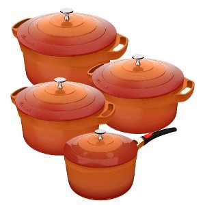 Jogo de Panelas com 4 Peças LE Cook com Revestimento Ceramico