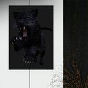 Ver imagem 1 de Quadro Canvas Decorativo para Sala Pulo da Pantera 60x40