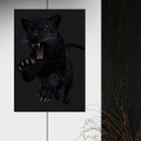 Ver imagem 1 de Quadro Canvas Decorativo para Sala Pulo da Pantera 1,30x1,00