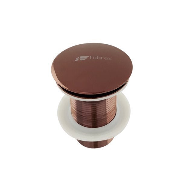 Válvula Click Ralo Inteligente Clic Metal 4 cm Banheiro/Lavabo Rose Gold Tubrax - 1