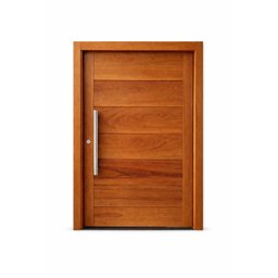 Porta Pivotante de Madeira Maciça Angelim 214x118 c/Puxador e Fechadura - 2 Porta Pivotante de Madeira Maciça Angelim 214x118 c/Puxador e Fechadura - 2