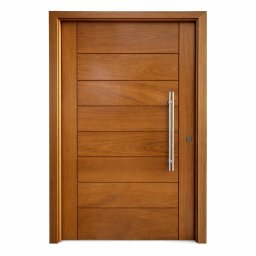 Porta Pivotante De Madeira Maciça Angelim 214x118 C/Puxador e Fechadura - 3 Porta Pivotante De Madeira Maciça Angelim 214x118 C/Puxador e Fechadura - 3