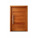 Ver imagem 2 de Porta Pivotante De Madeira Maciça  Angelim 214x118 C/Puxador e Fechadura