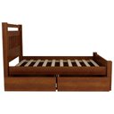 Ver imagem 6 de Cama Casal 140cm 2 Gavetas Madeira Maciça Orlex Avelã B11 - Mpozenato