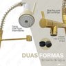 Torneira Cozinha Gourmet Monocomando 50 cm Cromado Dourado modelo TAC0013 Tubrax - 2