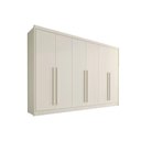 Ver imagem 1 de Guarda Roupa Casal 6 Portas e 4 Gavetas Alba Plus Off White - Europa
