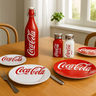 Kit Pratos Coca-cola com Garrafa, Saleiro e Pimenteiro Coca-cola - 2