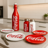 Kit Pratos Coca-cola com Garrafa, Saleiro e Pimenteiro Coca-cola - 1
