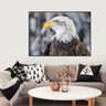 Quadro Canvas Decorativo para Sala Águia 1,00x1,30 - 1