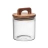 Pote Porta Mantimentos de Vidro C/tampa de Madeira e Puxador Acácia 700ml Wolff - 2