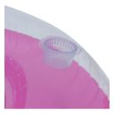Ver imagem 5 de Kit Boia Poltrona Inflável Rosa + Inflador Bomba de Ar Manual