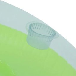 Kit Boia Poltrona Inflável Verde + Inflador Bomba de Ar Manual - 5