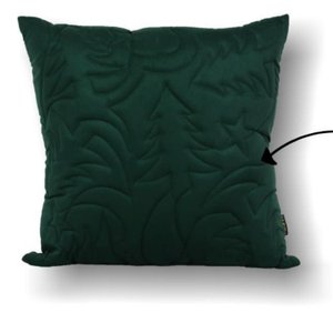 Almofada Natal 55x55 Suede Verde Escuro 16 Toque de Arte