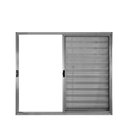 Ver imagem 1 de Veneziana de Correr 3 Folhas S/Grade Alumínio Brilhante 1.00 x 1.50 Linha Modular - Hale