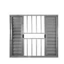 Ver imagem 1 de Veneziana de Correr 6 Folhas C/grade Alumínio Brilhante 1.00 X 2.00 Linha Modular - Hale