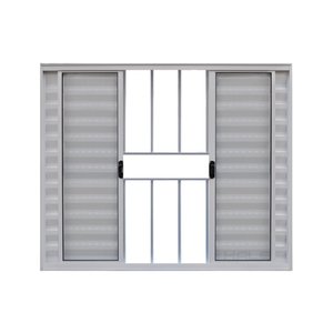 Veneziana de Correr 6 Folhas C/grade Alumínio Branco 1.00 X 1.20 Linha Modular - Hale