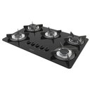 Ver imagem 1 de Cooktop 5 Bocas Safe Vidro Preto 27001401 - Fogatti