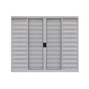 Veneziana de Correr 6 Folhas S/grade Alumínio Branco 1.00 X 1.20 Linha Modular - Hale