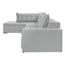 Ver imagem 4 de Sofá Retratil com Chaise Esquerda Titan 4 Lugares 2,56m Tecido Linho