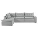 Ver imagem 5 de Sofá Retratil com Chaise Esquerda Titan 4 Lugares 2,56m Tecido Linho