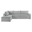 Ver imagem 5 de Sofá Retratil com Chaise Esquerda Titan 4 Lugares 2,56m Tecido Linho