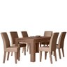 CONJUNTO SALA DE JANTAR GEÓRGIA 1,56 X 0,84 COM 6 CADEIRAS AMÊNDOA 07C - 2