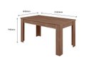 Ver imagem 3 de CONJUNTO SALA DE JANTAR GEÓRGIA 1,56 X 0,84 COM 6 CADEIRAS AMÊNDOA 07C