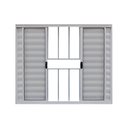 Ver imagem 1 de Veneziana de Correr 6 Folhas C/Grade Alumínio Branco 1.00 x 1.50 Linha Modular - Hale
