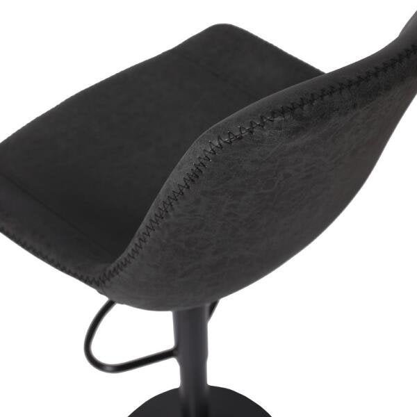 Kit 4 Banquetas Alta Estofada Para Bar Balcão Cozinha Americana Giratória Regulável Roma Com - 5