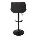 Ver imagem 5 de Kit 2 Banquetas Alta Estofada Para Bar Balcão Cozinha Americana Giratória Regulável Roma Com