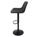 Ver imagem 4 de Kit 2 Banquetas Alta Estofada Para Bar Balcão Cozinha Americana Giratória Regulável Roma Com