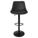 Ver imagem 3 de Kit 2 Banquetas Alta Estofada Para Bar Balcão Cozinha Americana Giratória Regulável Roma Com