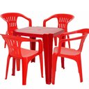 Ver imagem 1 de Conjunto de Mesa e Cadeiras Tramontina Plástico