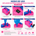 Ver imagem 4 de Inflador Elétrico para Bexigas e Balões com 2 Bicos - 220V
