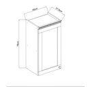 Ver imagem 3 de Armário Aéreo 40cm para Cozinha Modulada com 1 Porta Mdf Cor:fendi com Branco
