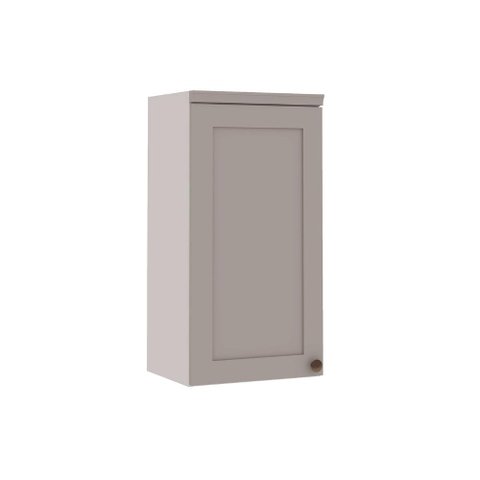 Armário Aéreo 40cm para Cozinha Modulada com 1 Porta Mdf Cor:fendi com Branco
