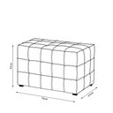 Ver imagem 6 de Conjunto 2 Puffs Decorativos Augusto 43cm e 70cm Sala de Estar Couro Marrom Claro Manchado G88 - Gra