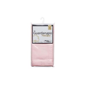 Kit Com 2 Guardanapos Ponto Ajour 100% Algodão 40X40Cm Rosa