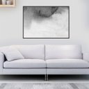Ver imagem 1 de Quadro Canvas Decorativo para Sala Aquarelado P&b 1,00x1,30