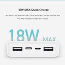 Ver imagem 2 de Carregador Portátil xiaomi Mi Power Bank 20000mAh 18W Branco