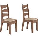 Ver imagem 1 de CONJUNTO COM 02 CADEIRAS ISIS - Amêndoa - 51C