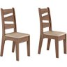 CONJUNTO COM 02 CADEIRAS ISIS - Amêndoa - 51C - 1
